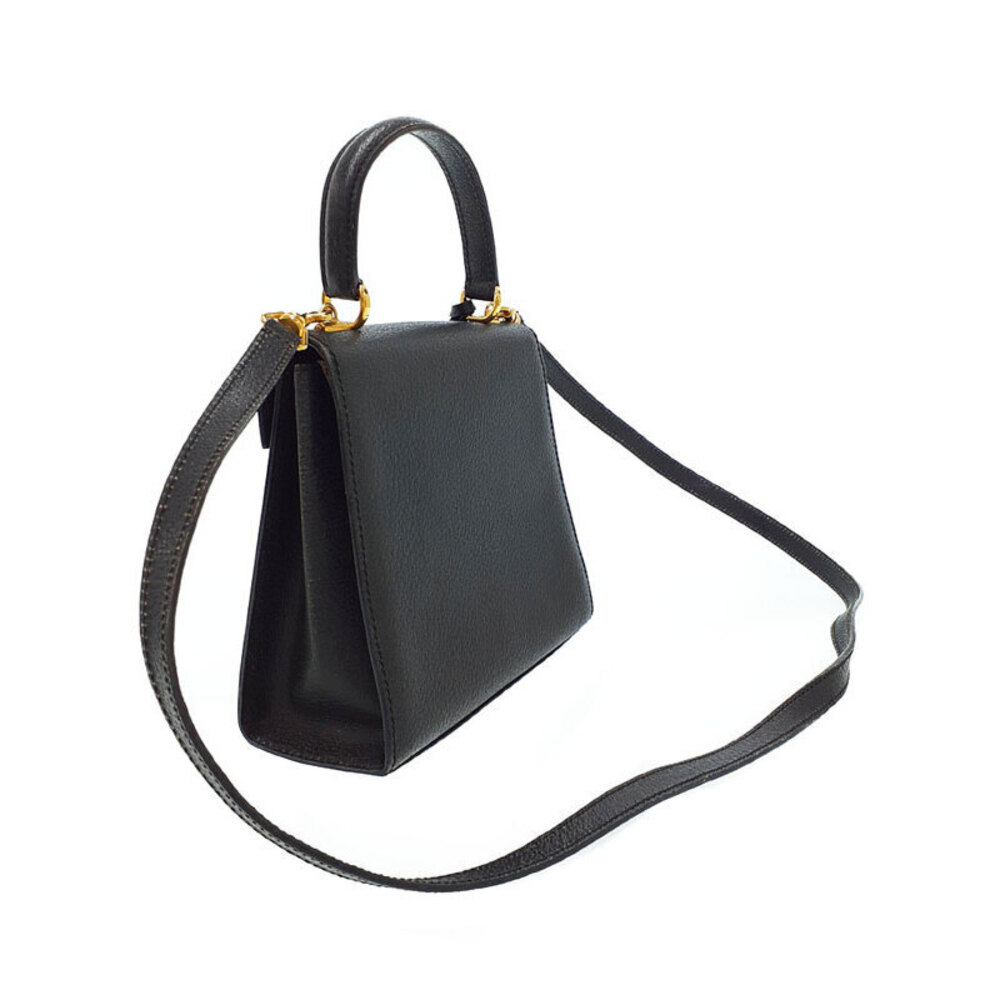 Gucci 2way Ladylock Handbag Black